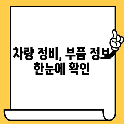 차량 부품 찾기| 차대번호로 쉽고 빠르게 부품 조회하기 | 자동차 부품, 차량 정비, 부품 정보