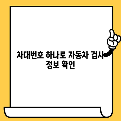 차대번호로 자동차 검사 편하게 하기| 이점과 활용법 | 자동차 검사, 차량 정보, 편의성