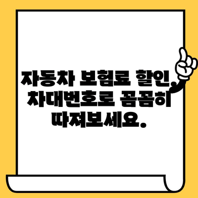 차대번호로 알아보는 내 차 보험료 할인 꿀팁 | 자동차 보험료, 할인율, 보험료 계산, 차량 정보