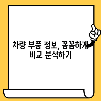 차량 부품 조회, 차대번호만으로는 부족해! 주의해야 할 점 5가지 | 자동차 부품, 차량 정비, 부품 정보