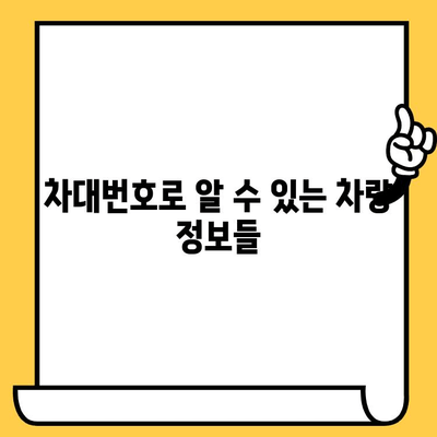 차량 식별의 핵심, 차대번호| 의미와 활용 가이드 | 차량 정보, 자동차, 식별 번호, 조회