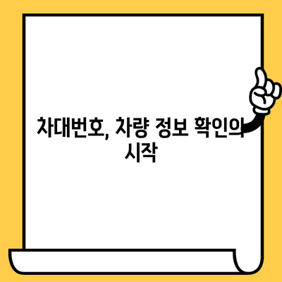 내 차의 차대번호, 어디에 있을까요? | 차량 정보 확인, 위치 찾기, 차대번호 조회