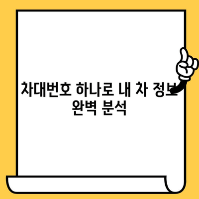 차량 정보 한눈에 파악! 차대번호로 조회하는 방법과 위치 확인 | 자동차, 정보, 위치