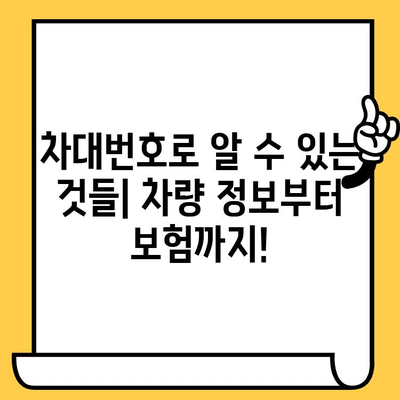 차량 정보의 핵심, 차대번호 완벽 이해하기| 조회 방법, 위치, 활용 가이드 | 차량 정보, 차대번호 조회, 자동차