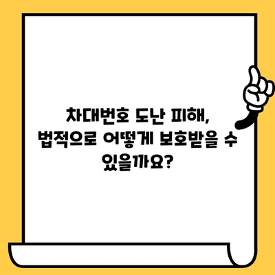 차대번호 도난 피해, 어떻게 대처해야 할까요? | 법률적 보호, 정부 지원, 피해 예방 가이드