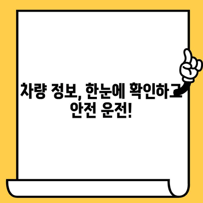 차량 도난, 차대번호로 확인하세요! | 도난 차량 조회, 차량 정보 확인, 안전 운전