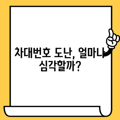 차대번호 도난 현황 파악| 최신 통계와 효과적인 대응 방안 | 차량 도난, 보안 강화, 예방 팁