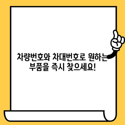 차량번호와 차대번호로 부품 찾기| 간편하고 빠른 조회 방법 | 자동차 부품, 정비, 온라인 조회, 부품 검색