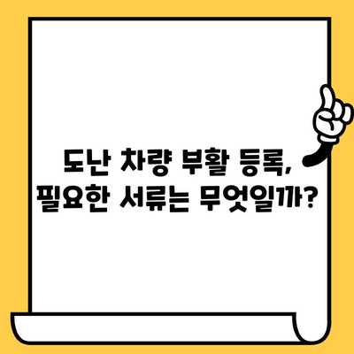 도난 차량 부활 등록과 임시 운행허가증| 상세 절차 및 필요 서류 가이드 | 자동차 도난, 보험, 법률