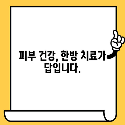 한방 피부과 추천| 건강한 피부 되찾는 솔루션 | 피부 트러블, 한방 치료, 피부 건강 팁