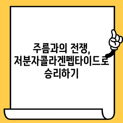 저분자콜라겐펩타이드의 피부 건강 혜택| 탄력, 보습, 주름 개선까지 | 콜라겐, 피부 관리, 뷰티 팁