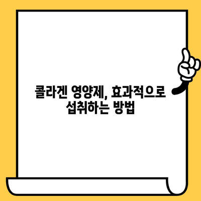 탱탱한 피부를 위한 선택! 콜라겐 영양제 추천 가이드 | 피부 건강, 콜라겐, 영양제, 추천