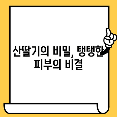 산딸기의 놀라운 효능| 피부 건강 지키는 비밀 | 산딸기, 피부 미용, 항산화, 비타민C, 콜라겐