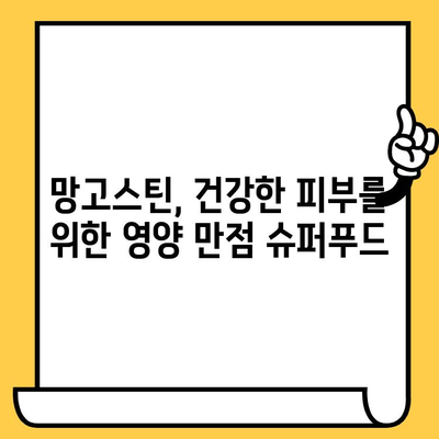 망고스틴의 놀라운 피부 효능| 맑고 건강한 피부를 위한 비밀 | 망고스틴 효능, 피부 미용, 항산화, 콜라겐