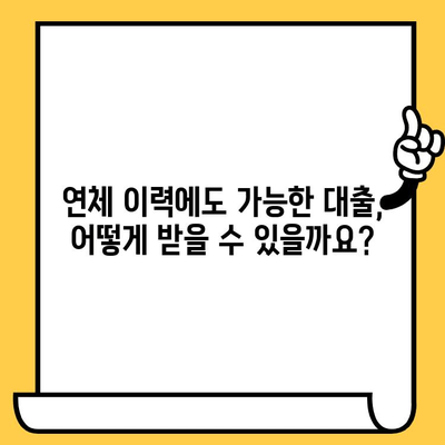 연체자도 가능한 대출 예산 지원| 숨겨진 조건과 성공 전략 | 신용불량, 저신용자 대출, 금융 지원