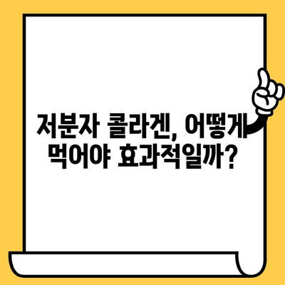 저분자 콜라겐 후기| 피부 건강 관리 노하우 | 솔직한 사용 후기, 효과 및 추천 제품