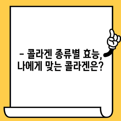 먹는 콜라겐 효능 제대로 알고 똑똑하게 피부 건강 개선하기 | 콜라겐 섭취, 피부 탄력, 주름 개선, 콜라겐 종류, 효과적인 섭취 방법