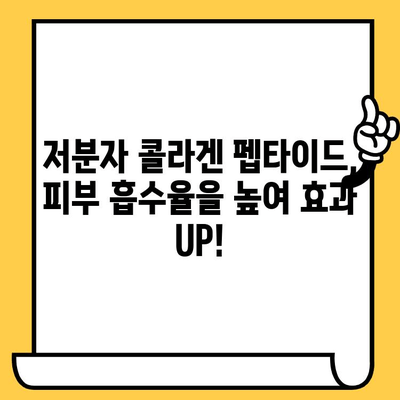 저분자 콜라겐 펩타이드로 피부 건강을 되찾는 5가지 방법 | 콜라겐, 펩타이드, 피부 탄력, 주름 개선, 피부 관리