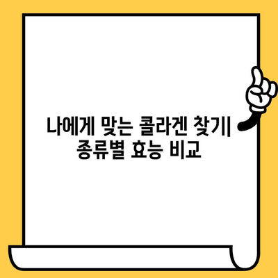 콜라겐 추천| 피부 건강을 위한 효과와 이점 | 콜라겐 종류, 섭취 방법, 추천 제품