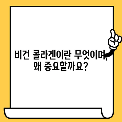 피부 건강을 위한 식물성 비건 콜라겐 추천| 5가지 베스트 제품 비교분석 | 비건 콜라겐, 피부 탄력, 주름 개선, 비건 화장품