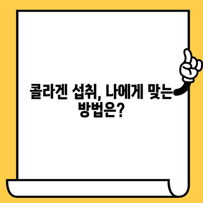 콜라겐 공부하기| 피부 건강 개선을 위한 똑똑한 섭취 전략 | 콜라겐 효능, 콜라겐 부족 증상, 콜라겐 섭취 방법