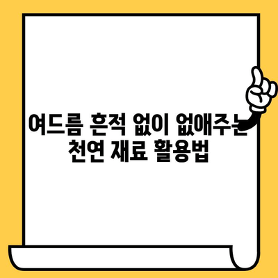 여드름 피부를 위한 천연 치료법 5가지| 효과적인 해결책 찾기 | 여드름, 천연, 치료, 피부 관리, 홈케어