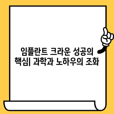 임플란트 크라운 성공의 비밀| 과학적 근거와 임상적 노하우 | 임플란트, 크라운, 치과, 치료, 성공률