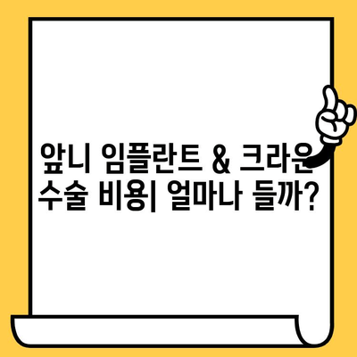 앞니 임플란트 & 크라운 수술 비용 & 고려사항| 나에게 맞는 선택은? | 임플란트, 크라운, 치과, 비용, 가격, 정보,  추천