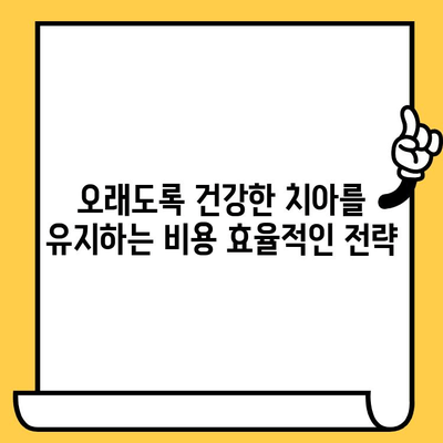 임플란트 크라운, 장기 투자의 가치| 비용 효과성 분석 및 치아 건강 유지 전략 | 임플란트, 크라운, 비용, 효과, 장기, 투자, 치아 건강