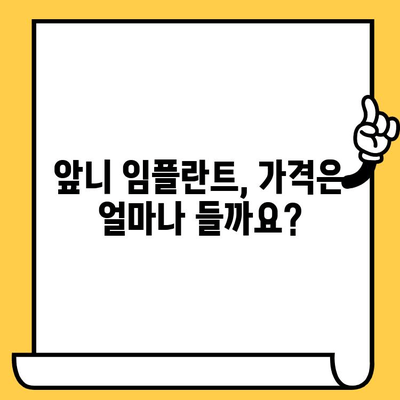 앞니 임플란트 크라운 가격 비교| 종류별 차이점과 고려 사항 | 임플란트 가격, 크라운 종류, 앞니 임플란트