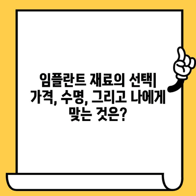 티타늄 vs 골드 임플란트 크라운| 장단점 비교분석 | 임플란트, 치과, 가격, 재료, 수명