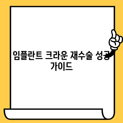 임플란트 크라운 실패 후 다시 웃을 수 있는 방법| 성공적인 재수술 가이드 | 임플란트, 크라운, 재수술, 치과