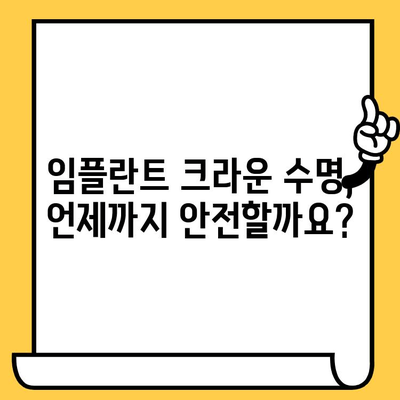 임플란트 크라운, 제때 제거해야 하는 이유| 합병증 예방 & 건강 관리 가이드 | 임플란트, 크라운, 합병증, 관리, 치과