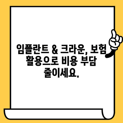 치과 보험 임플란트 & 크라운 보상, 꼼꼼하게 확인하세요! | 보험 적용 범위, 비용, 절차 안내