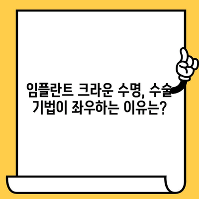 임플란트 수술 기법, 임플란트 크라운 수명을 좌우한다? | 임플란트 수명, 수술 기법, 성공률