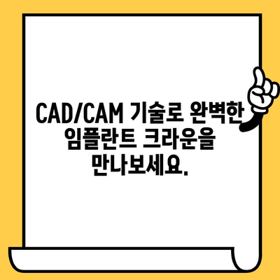 미소의 미학| CAD/CAM 임플란트 크라운으로 완성하는 아름다운 미소 | 임플란트 크라운, CAD/CAM 기술, 치과