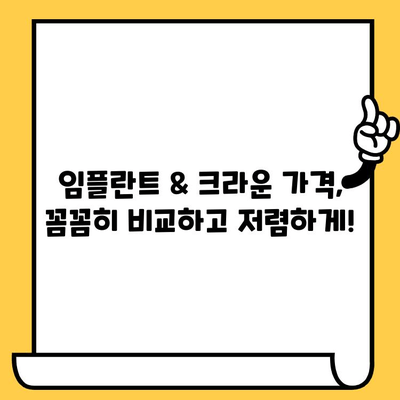 대조동 치과 임플란트 크라운 가격 비교|  내게 맞는 최적의 선택은? | 임플란트, 크라운, 가격 비교, 대조동 치과