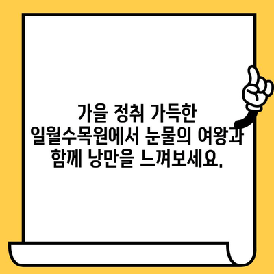 수원 일월수목원에서 "눈물의 여왕"과 함께하는 로맨틱 데이트 | 수원 데이트, 눈물의 여왕, 일월수목원, 가을 데이트