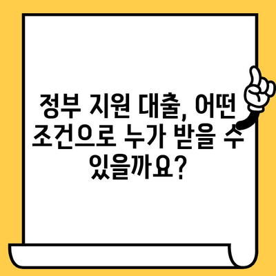 연체자를 위한 정부 지원 대출 옵션 완벽 가이드 | 신용불량, 연체, 대출, 정부 지원