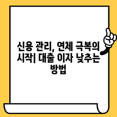 연체자도 가능! 신용 건전성으로 대출 이자 낮추는 방법 | 신용 관리, 연체 해결, 금융 정보