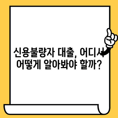 신용불량자도 대출 가능할까? 연체자 & 무직자 대출 가이드 | 신용불량, 연체, 무직, 대출, 팁, 정보