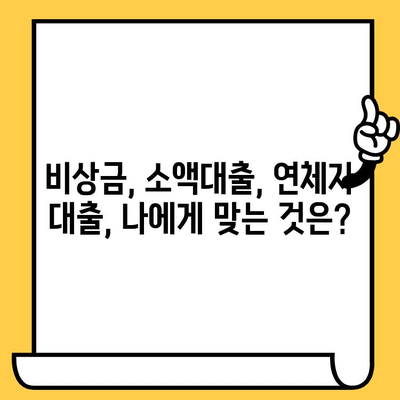 연체자도 가능한 소액 비상금 대출|  추천 기관 및 대출 조건 비교 |  비상금, 소액대출, 연체자 대출, 신용불량자 대출