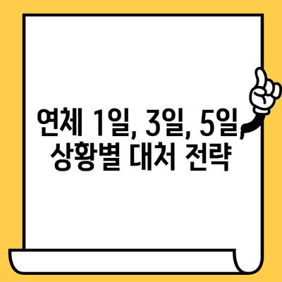 신용카드 연체, 대출 어떻게 해결할까요? | 1일, 3일, 5일 단계별 해결 전략