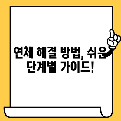 신용카드 연체 해결, 지금 바로 시작하세요! | 연체 해결 방법, 신용 회복, 카드사 연락, 전문가 도움