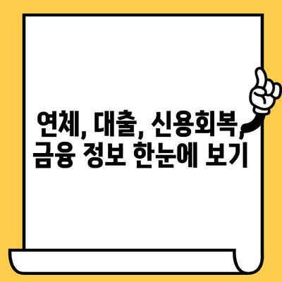 연체자도 가능한 대출! 나에게 맞는 예산 확인하세요 | 연체, 대출, 신용회복, 금융