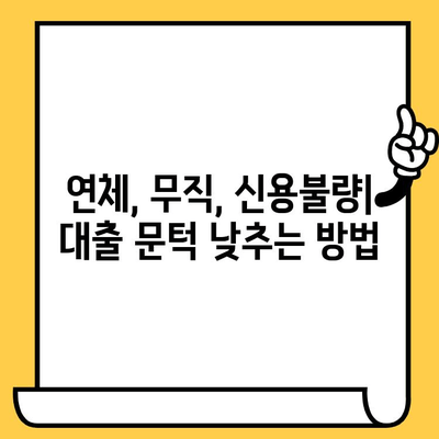 신용불량자도 대출 가능할까요? 연체자, 무직자 대출 가이드 | 신용불량, 대출 정보, 금융 상담