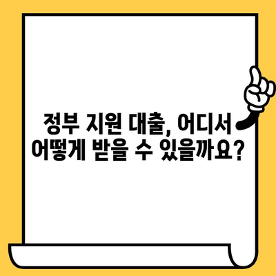 연체자 대출 가능한 정부 지원 기관 총정리 | 연체, 대출, 금융 지원, 서민 금융