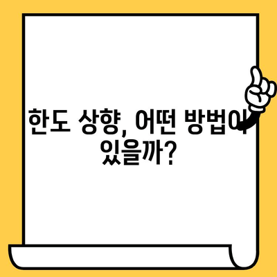 급전 필요할 때? 대출 한도 늘리는 꿀팁 대공개! | 신용등급, 한도 상향, 대출 팁