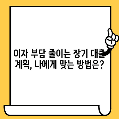 연체자도 가능! 이자 부담 줄이는 장기 대출 계획 세우기 | 연체, 대출, 이자율, 장기, 계획, 전략