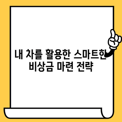비상금이 급할 때, 자동차를 활용한 대출 해결책 | 자동차담보대출, 비상금 마련, 빠른 대출